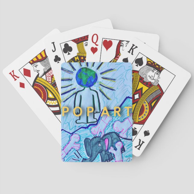 Cartas de reproducción de "Pop Art" (Reverso)