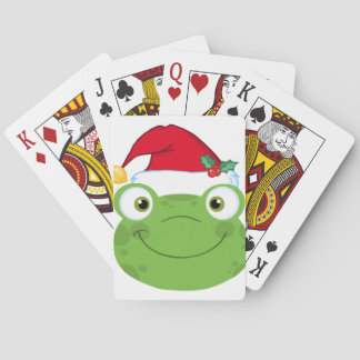 Cartas de reproducción de rana de navidades