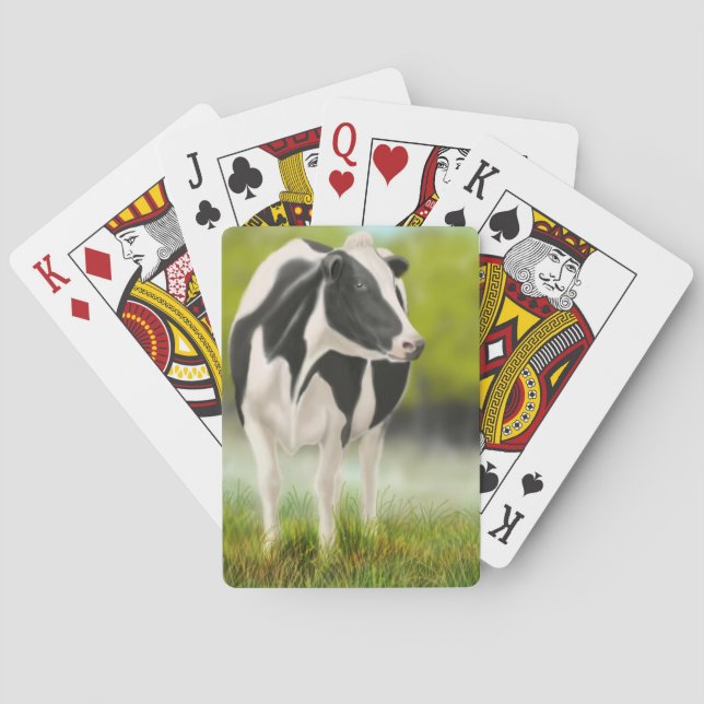 Cartas de reproducción de vaca lechera Holstein (Reverso)