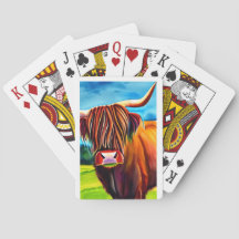 Cartas de reproducción de vacas de Highland