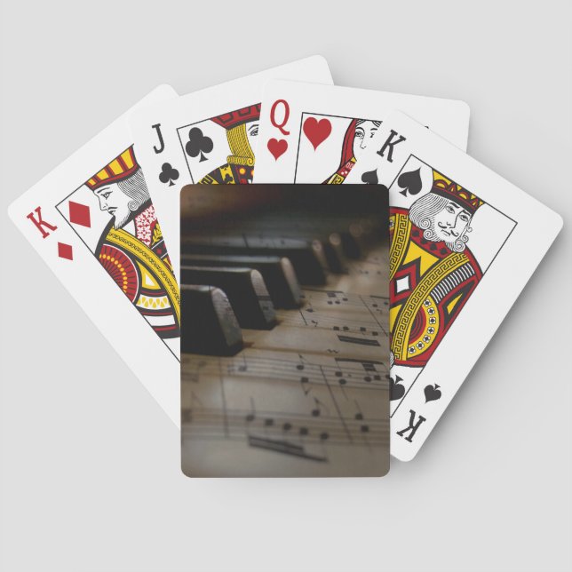 Cartas de reproducción en bicicleta de piano de mú (Reverso)