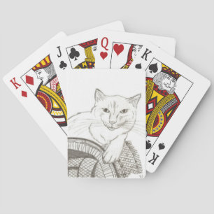 Cartas de retrato de gato Ragdoll jugando