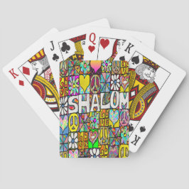 Cartas de retro 60 Psicodelic Shalom LOVE
