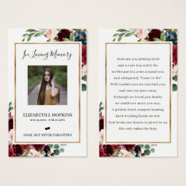 Cartas de rezo de fotos de Relieve metalizado dora