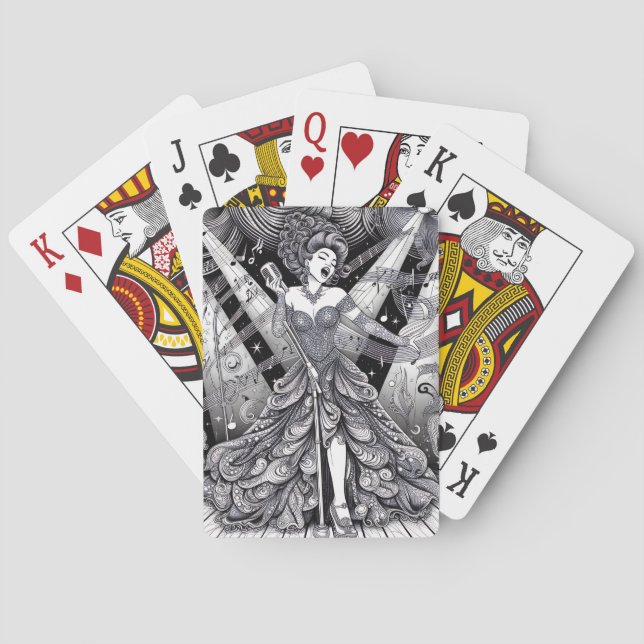 Cartas de Rock Rockabilly Glam Punk (Reverso)