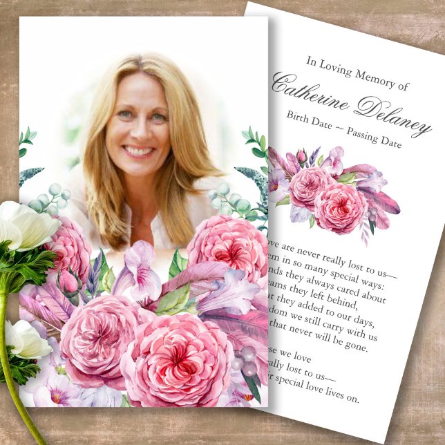 Cartas de simpatía de la oración del jardín del pa (Forever in our hearts, celebration of life, in loving memory of, prayer cards for bereavement)