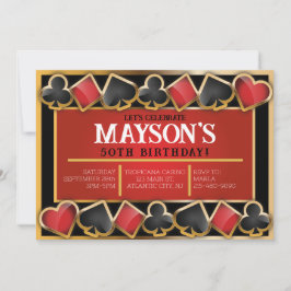 Cartas de vacaciones de CASINO Invitación a fiesta