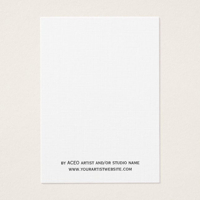 Cartas de venta de artistas en blanco de ACEO ATC  (Frente)