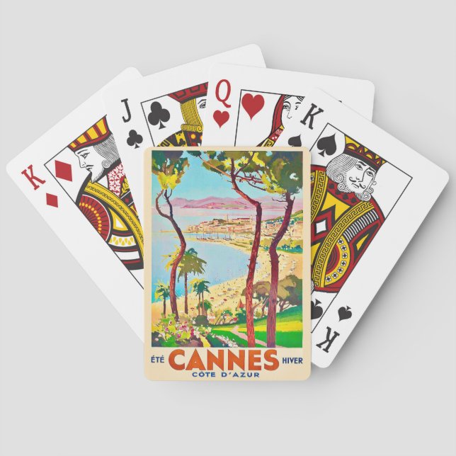 Cartas de viaje de Cannes Francia (Reverso)
