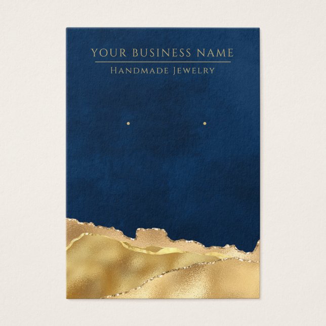 Cartas de visualización de la ganancia de oro azul (Frente)