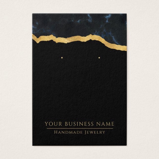 Cartas de visualización de la ganancia de oro negr (Frente)