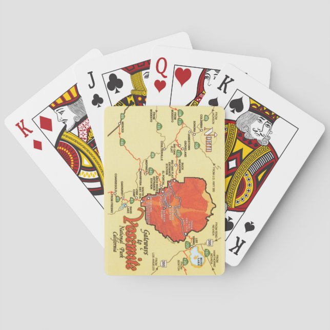 Cartas de Yosemite National Park CA (Reverso)