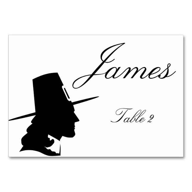 Cartas del lugar de la mesa de Acción de Gracias - (Anverso)