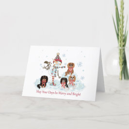 Cartas del navidad Cavalier King Charles Spaniel