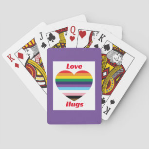 Cartas del Orgullo LGBTQ para jugar "abrazos de am