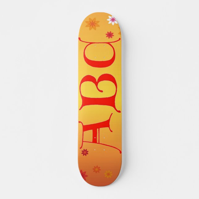 Cartas del Skateboard ABC (Anverso )