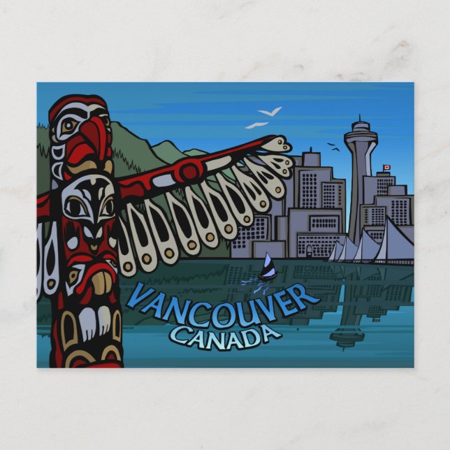 Cartas del Tótem de las postales de Vancouver (Anverso)