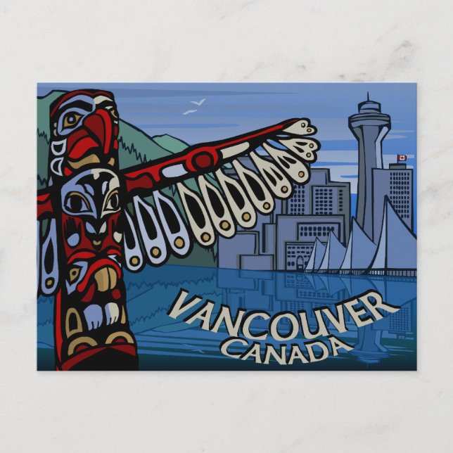 Cartas del Tótem de las postales de Vancouver (Anverso)
