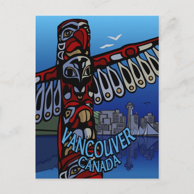 Cartas del Tótem de las postales de Vancouver (Anverso)