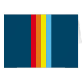 Cartas en blanco de bandas retro (Múltiple azul de