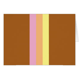 Cartas en blanco de bandas retro (Naranja múltiple