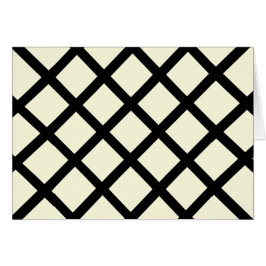 Cartas en blanco de lattice (crema y negro)