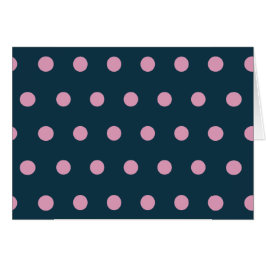 Cartas en blanco de puntos de polka (azul y rosa s