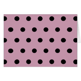 Cartas en blanco de puntos de polka (rosado y negr