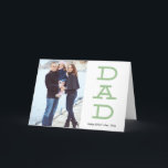 Cartas en negrita Tarjeta de felicitación de fotos<br><div class="desc">Una tarjeta de felicitación con fotos que muestra a papá en negrita.</div>