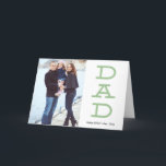 Cartas en negrita Tarjeta de felicitación de fotos<br><div class="desc">Una tarjeta de felicitación con fotos que muestra a papá en negrita.</div>