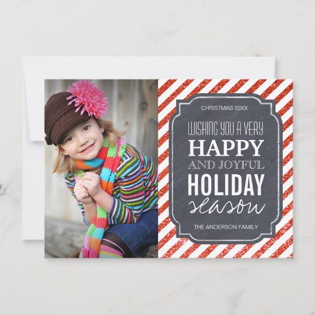 Cartas fotográficas de Navidad en tablero de anunc (Anverso)