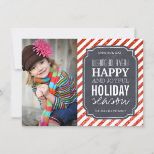 Cartas fotográficas de Navidad en tablero de anunc