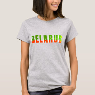 Cartas Funky Bielorrusia Б л а р у с Camiseta De B