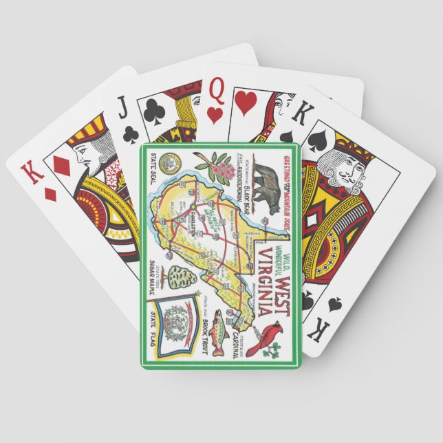 Cartas ilustradas de Virginia Occidental (Reverso)