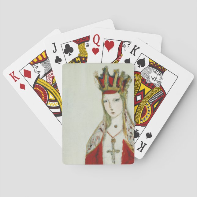Cartas medievales para jugar a la reina (Reverso)