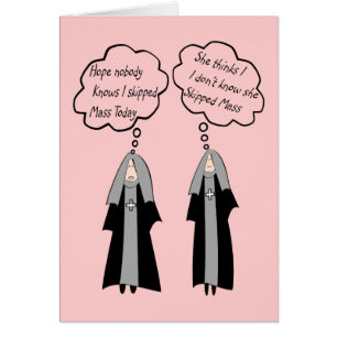 Cartas Nun "Things Nuns Think About" Graciosamente