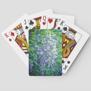 Cartas para jugar a la glicinia púrpura