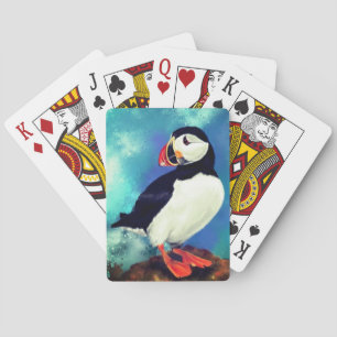 Cartas para jugar a pájaros del atlántico Puffin -