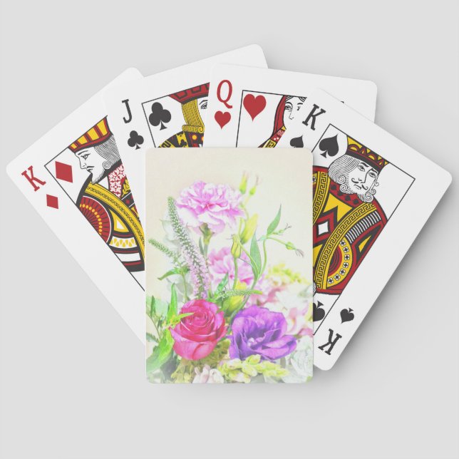 Cartas para jugar al arte con flores (Reverso)