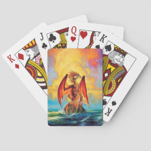 Cartas para jugar al arte de la fantasía del Dragó