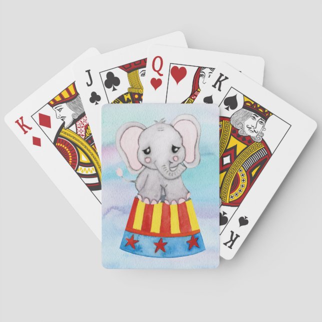 Cartas para jugar al elefante de circo (Reverso)