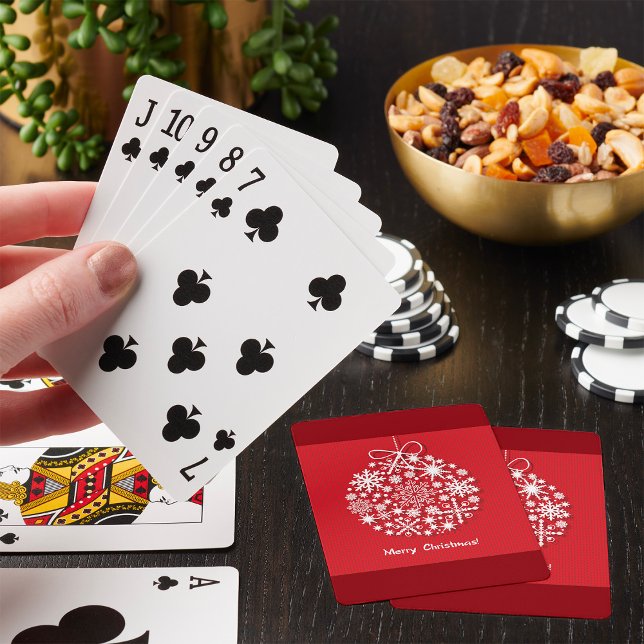 Cartas para jugar con copos de nieve navideños (Subido por el creador)