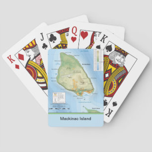 Cartas para jugar en bicicleta de la topografía de
