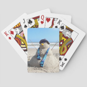Cartas para jugar en bicicleta de Navidades de nie