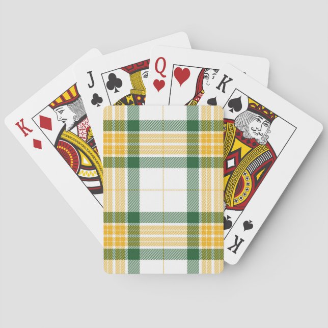 Cartas para jugar en bicicleta de Tartán (Reverso)