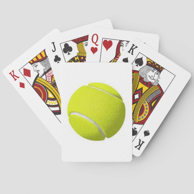 Cartas Pelota de tenis en una baraja de naipe (Reverso)