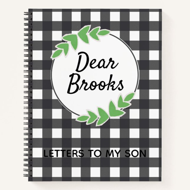 Cartas Personalizadas A Mi Diario De Hijo (Anverso)