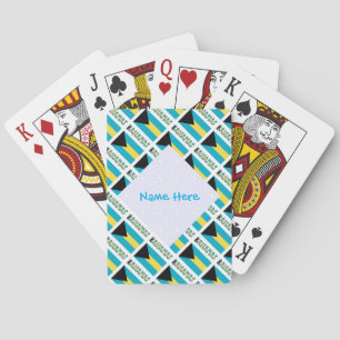 Cartas personalizadas de la bandera de Bahamas pat
