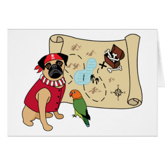 Cartas piratas de pug - Nuevo diseño de pug - ARRG