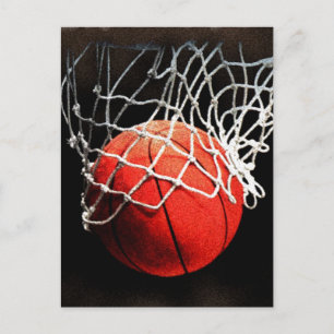 Cartas postales verticales de estreno de baloncest
